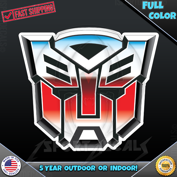 Autobots Transformers Logo 017 Car Truck Window Wall Laptop PC Vinyl Decal Sticker any smooth surface