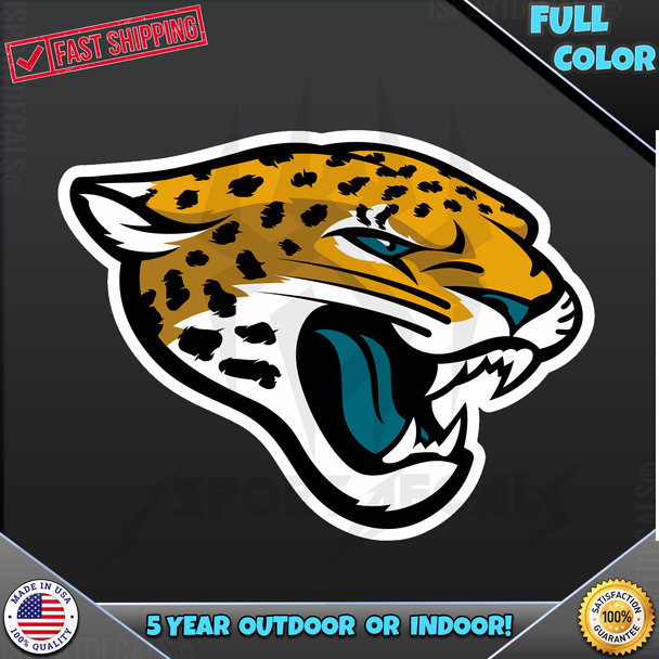 Jacksonville Jaguars NFL Logo Car Vinyl Decal Sticker