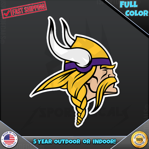 Minnesota Vikings NFL Logo Car Vinyl Decal Sticker