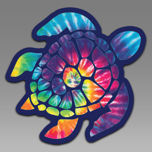 Sea Turtle Tie Dye Beach 069 Vinyl Decal Sticker