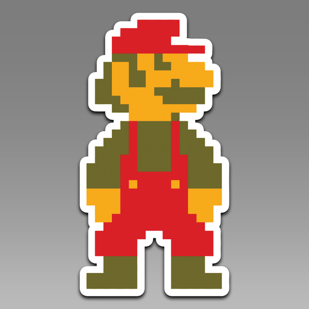 Super Mario 8-bit Nintendo 109 Vinyl Decal Sticker