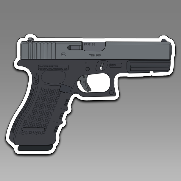 Glock Model 17 Handgun Firearm 111 Vinyl Decal Sticker