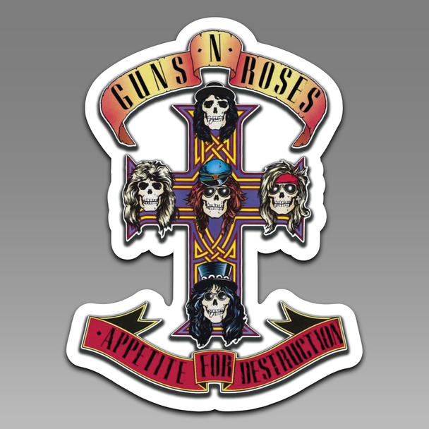 Guns N Roses Appetite for Destruction Band Logo 127 Vinyl Decal Sticker