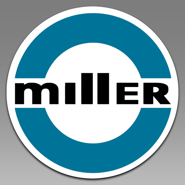 MILLER Welder Welding Machine 1980's Logo Emblem 147 Vinyl Decal Sticker