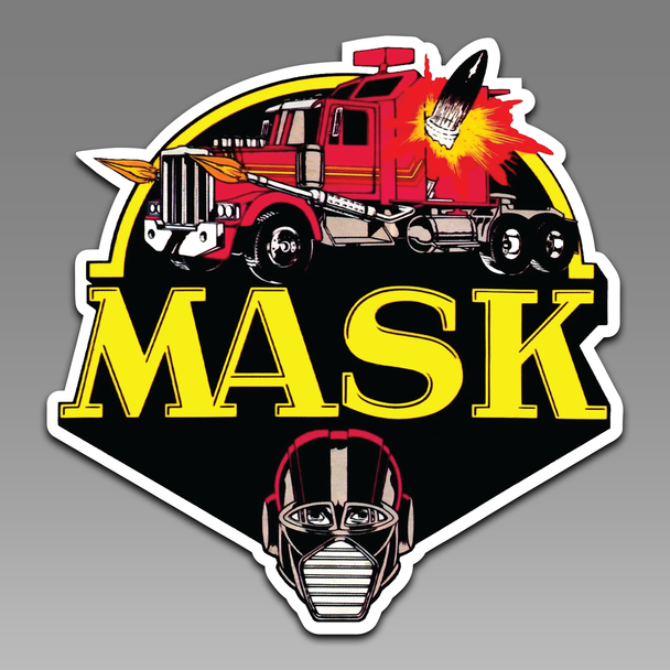 M.A.S.K MASK 80's Cartoon Logo 164 Vinyl Decal Sticker