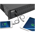 Tripp Lite 32-Port USB Charging Station with Syncing, 230V, 5V 80A (400W) USB Charger Output, 2U Rack-Mount