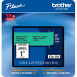 Brother TZe-751CS, 0.94" x 26.2', Black on Green Laminated Label Tape