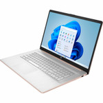 HP 17-cn0000 17-cn0207ds 17.3" Touchscreen Notebook - HD+ - 1600 x 900 - Intel Core i3 11th Gen i3-1125G4 Quad-core (4 Core) - 12 GB Total RAM - 512 GB SSD - Pale Rose Gold, Natural Silver - Refurbished