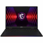 MSI Raider 18 HX A14V Raider 18 HX A14VHG-256US 18" Gaming Notebook - UHD+ - 3840 x 2400 - Intel Core i9 14th Gen i9-14900HX Tetracosa-core (24 Core) 1.60 GHz - 64 GB Total RAM - 2 TB SSD - Core Black