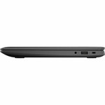 HP Pro x360 Fortis G11 11.6" Touchscreen Rugged Convertible 2 in 1 Notebook - HD - 1366 x 768 - Intel N-Series N100 Quad-core (4 Core) - 4 GB Total RAM - 4 GB On-board Memory - 128 GB SSD - Jack Black