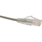 UNC CS6-20F-GRY Clearfit Slim Cat6 Patch Cable, Snagless, Gray, 20ft