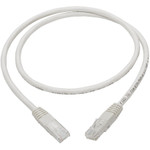 Tripp Lite N200-003-WH Cat6 Gigabit Molded (UTP) Ethernet Cable (RJ45 M/M) PoE White 3 ft. (0.91 m)