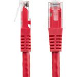 StarTech C6PATCH15RD 15ft CAT6 Ethernet Cable - Red Molded Gigabit - 100W PoE UTP 650MHz - Category 6 Patch Cord UL Certified Wiring/TIA