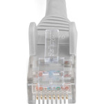 StarTech N6LPATCH25GR 25ft (7.6m) CAT6 Ethernet Cable, LSZH (Low Smoke Zero Halogen) 10 GbE Snagless 100W PoE UTP RJ45 Gray Network Patch Cord, ETL