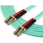 StarTech A50FBLCLC7 7m (22ft) LC/UPC to LC/UPC OM3 Multimode Fiber Optic Cable, Full Duplex Zipcord Fiber, 100Gbps, LOMMF, LSZH Fiber Patch Cord