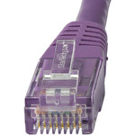 StarTech C6PATCH25PL 25ft CAT6 Ethernet Cable - Purple Molded Gigabit - 100W PoE UTP 650MHz - Category 6 Patch Cord UL Certified Wiring/TIA