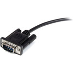 StarTech MXT1002MBK 2m Black Straight Through DB9 RS232 Serial Cable - M/F