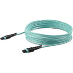 StarTech MPO12PL5M 5m (15ft) MTP(F)/PC OM3 Multimode Fiber Optic Cable, 12F Type-A, OFNP, 50/125&micro;m LOMMF, 40G Networks - MPO Fiber Patch Cord