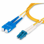StarTech SMLCSC-OS2-1M 1m (3ft) LC to SC (UPC) OS2 Single Mode Duplex Fiber Optic Cable, 9/125&micro;m, 10G, LSZH Fiber Patch Cord