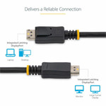StarTech DISPLPORT15L10PK 15 ft / 4.6 m DisplayPort Cable with Latches Multipack - 10 Pack DisplayPort 1.2 Cable - 4K Male DP Cord (DISPLPORT15L10PK)