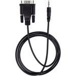 StarTech 9M351M-RS232-CABLE 3ft (1m) DB9 to 3.5mm Serial Cable for Serial Device Configuration, RS232 DB9 Male to 3.5mm for Calibrating via Audio Jack