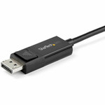 StarTech CDP2DP141MBD 3ft (1m) USB C to DisplayPort 1.4 Cable 8K 60Hz/4K - Reversible DP to USB-C or USB-C to DP Video Adapter Cable HBR3/HDR/DSC