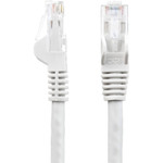 StarTech N6PATCH25WH 25ft CAT6 Ethernet Cable - White Snagless Gigabit - 100W PoE UTP 650MHz Category 6 Patch Cord UL Certified Wiring/TIA