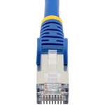 StarTech NLBL-4F-CAT6A-PATCH 4ft CAT6a Ethernet Cable, Blue Low Smoke Zero Halogen (LSZH) 10 GbE 100W PoE S/FTP Snagless RJ-45 Network Patch Cord