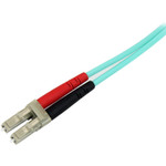 StarTech A50FBLCSC10 10m (30ft) LC/UPC to SC/UPC OM3 Multimode Fiber Optic Cable, Full Duplex Zipcord Fiber, 100Gbps, LOMMF, LSZH Fiber Patch Cord