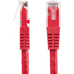 StarTech C6PATCH100RD 100ft CAT6 Ethernet Cable - Red Molded Gigabit - 100W PoE UTP 650MHz - Category 6 Patch Cord UL Certified Wiring/TIA