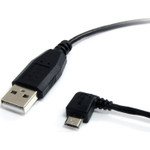 StarTech UUSBHAUB3LA 3 ft Micro USB Cable - A to Left Angle Micro B