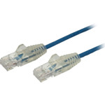 StarTech N6PAT10BLS 10 ft CAT6 Cable - Slim CAT6 Patch Cord - Blue Snagless RJ45 Connectors - Gigabit Ethernet Cable - 28 AWG - LSZH (N6PAT10BLS)