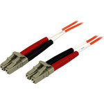 StarTech 50FIBPLCLC2 2m Fiber Optic Cable - Multimode Duplex 50/125 - OFNP Plenum - LC/LC - OM2 - LC to LC Fiber Patch Cable