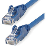 StarTech N6LPATCH50BL 50ft (15m) CAT6 Ethernet Cable, LSZH (Low Smoke Zero Halogen) 10 GbE Snagless 100W PoE UTP RJ45 Blue Network Patch Cord, ETL