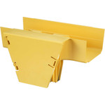 Panduit FRVT6X4LYL FiberRunner Vertical Tee - 90&deg - 6x4 - Yellow