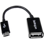 StarTech UUSBOTG 5in Micro USB to USB OTG Host Adapter M/F