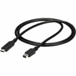 StarTech CDP2MDPMM1MB 1 m / 3.3 ft. USB-C to Mini DisplayPort Cable - 4K 60Hz - Black - USB 3.1 Type-C to Mini DP Adapter Cable - mDP Cable