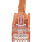 StarTech N6PATCH4OR 4ft CAT6 Ethernet Cable - Orange Snagless Gigabit - 100W PoE UTP 650MHz Category 6 Patch Cord UL Certified Wiring/TIA