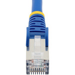 StarTech NLBL-3F-CAT6A-PATCH 3ft CAT6a Ethernet Cable, Blue Low Smoke Zero Halogen (LSZH) 10 GbE 100W PoE S/FTP Snagless RJ-45 Network Patch Cord