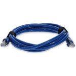 AddOn ADD-6FCAT7-BE 6ft RJ-45 (Male) to RJ-45 (Male) Straight Microboot, Snagless Blue Cat7 STP Copper PVC Patch Cable