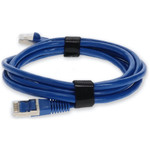 AddOn ADD-6FCAT7-BE 6ft RJ-45 (Male) to RJ-45 (Male) Straight Microboot, Snagless Blue Cat7 STP Copper PVC Patch Cable