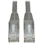 Tripp Lite N201-014-GY Cat6 Gigabit Snagless Molded (UTP) Ethernet Cable (RJ45 M/M) PoE Gray 14 ft. (4.27 m)