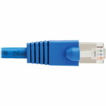 Tripp Lite N272-F01-BL Cat8 40G Snagless SSTP Ethernet Cable (RJ45 M/M), PoE, Blue, 1 ft. (0.3 m)