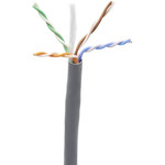 Tripp Lite N224-01K-GY-LP5 Cat6 Gigabit Solid Core UTP Bulk Ethernet Cable CMP-LP 0.5A Plenum 100W PoE/PoE++ Gray 1000 ft. (304.8 m)