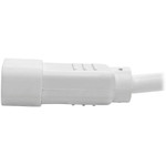 Tripp Lite Heavy-Duty PDU Power Cord C13 to C14 15A 250V 14 AWG 2 ft. (0.61 m) White