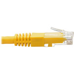 Tripp Lite N200-025-YW Cat6 Gigabit Molded (UTP) Ethernet Cable (RJ45 M/M) PoE Yellow 25 ft. (7.62 m)