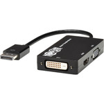 Tripp Lite P136-06NHDV4KBP DisplayPort to VGA/DVI/HDMI All-in-One Converter Adapter DP ver 1.2 4K 30 Hz HDMI 50 pack