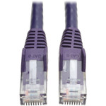 Tripp Lite N201-003-PU Cat6 Gigabit Snagless Molded (UTP) Ethernet Cable (RJ45 M/M) PoE Purple 3 ft. (0.91 m)