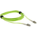 AddOn ADD-LC-LC-10M5OM5 10m LC (Male) to LC (Male) Lime Green OM5 Duplex Fiber OFNR (Riser-Rated) Patch Cable
