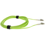 AddOn ADD-LC-LC-10M5OM5 10m LC (Male) to LC (Male) Lime Green OM5 Duplex Fiber OFNR (Riser-Rated) Patch Cable